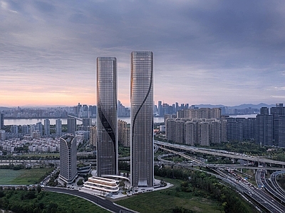 现代城市背景