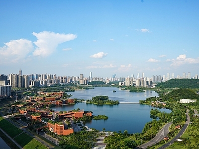现代城市背景