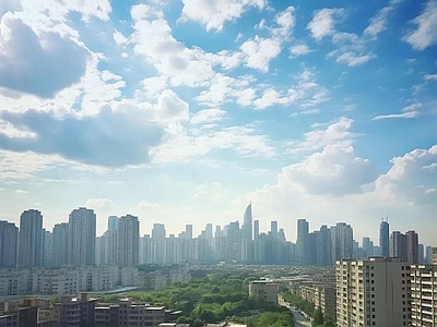 现代城市背景