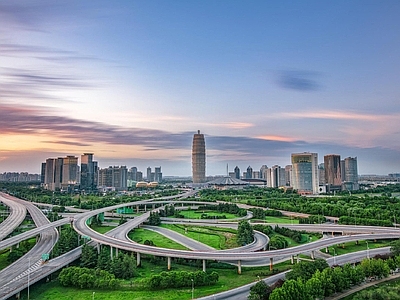 现代城市背景