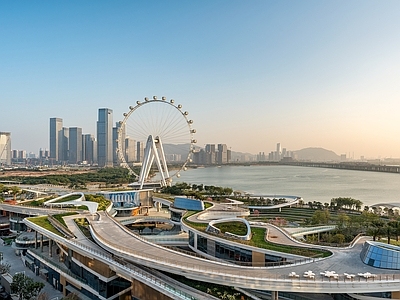 现代城市背景