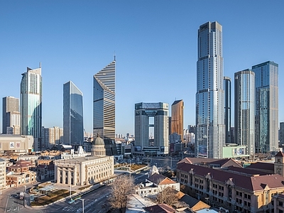 现代城市背景