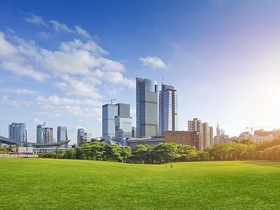 现代城市背景