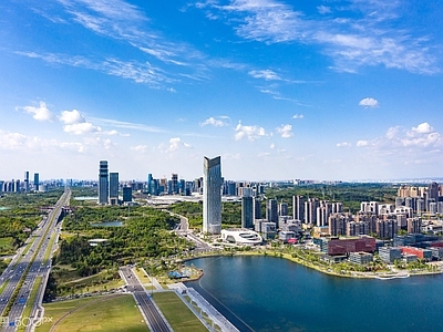 现代城市背景