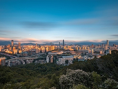 现代城市背景
