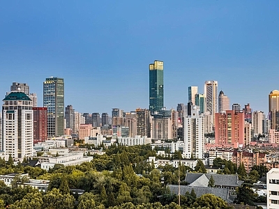 现代城市背景