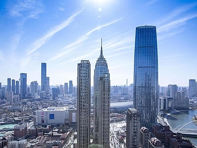 现代城市背景