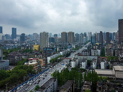 现代城市背景