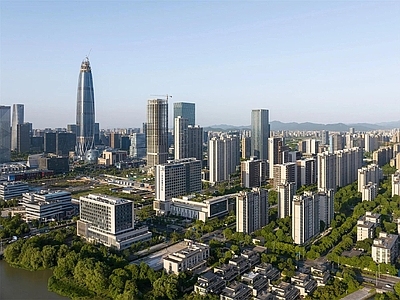 现代城市背景