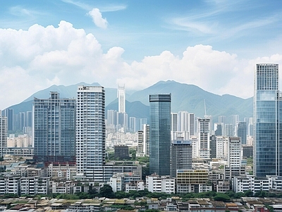 现代城市背景