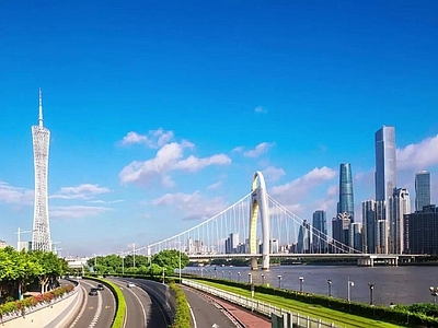 现代城市背景