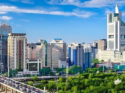 现代城市背景