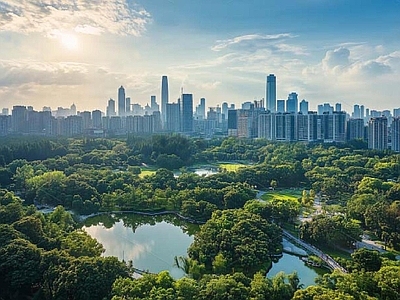 现代城市背景