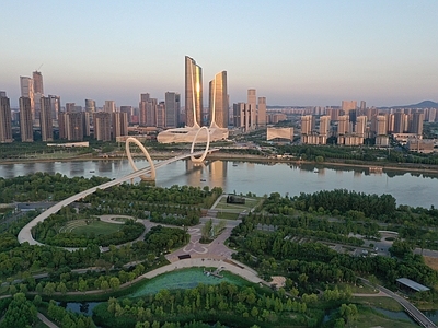 现代城市背景