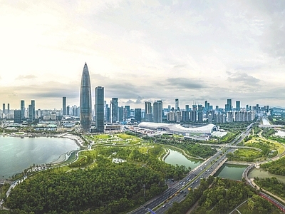 现代城市背景