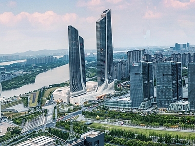 现代城市背景