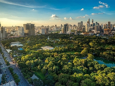 现代城市背景