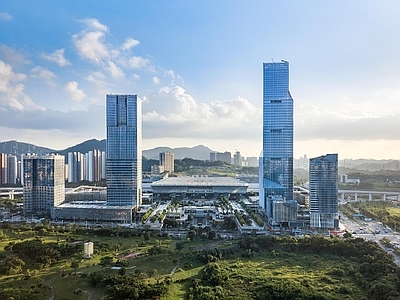 现代城市背景