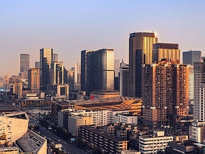 现代城市背景