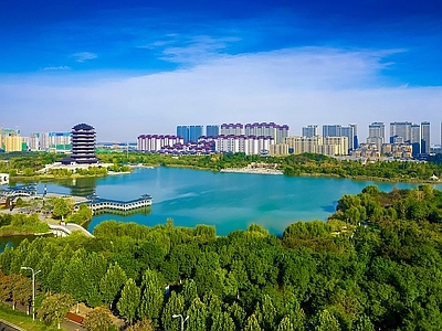 现代城市背景