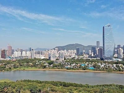现代城市背景