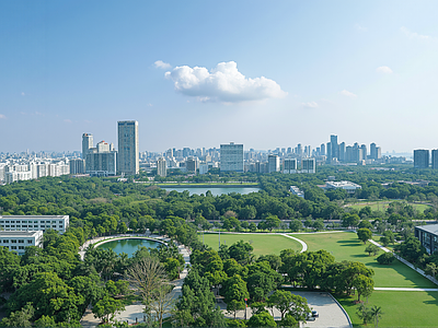 现代城市背景