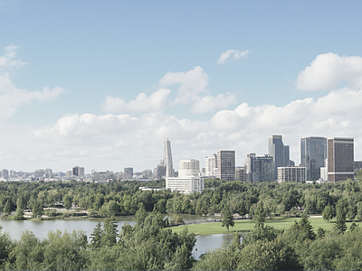 现代城市背景