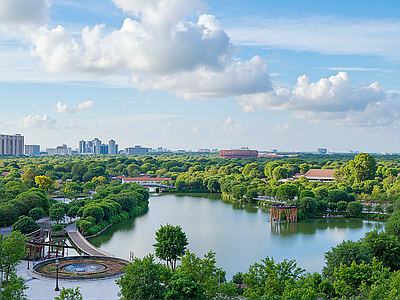 现代城市背景