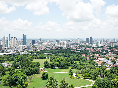 现代城市背景