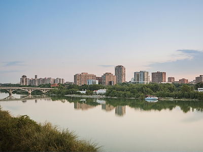 现代城市背景