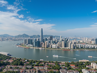 现代城市背景