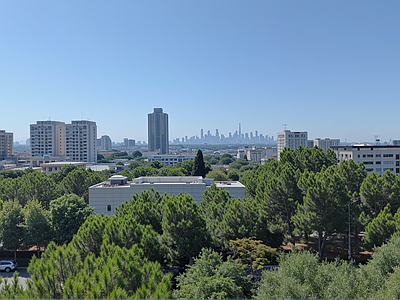 现代城市背景