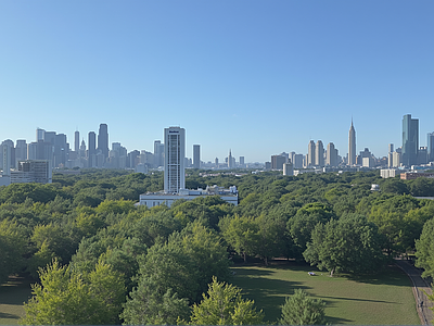 现代城市背景