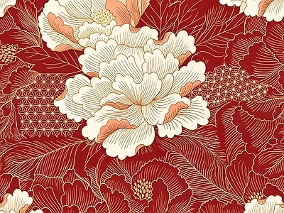 轻奢花纹布纹