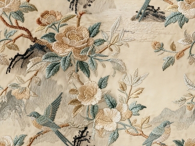 中式花纹布纹