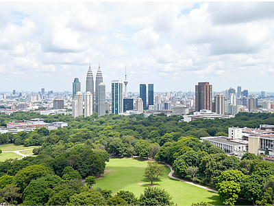 现代城市背景