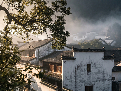 现代街道外景