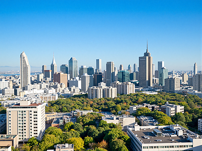 现代城市背景