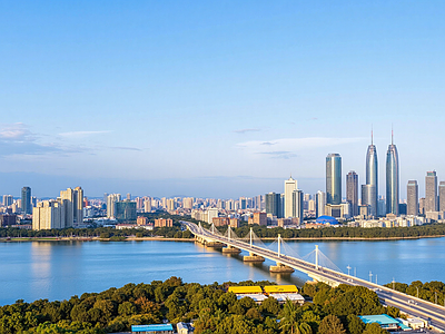 现代城市背景