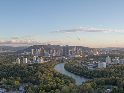 现代城市背景