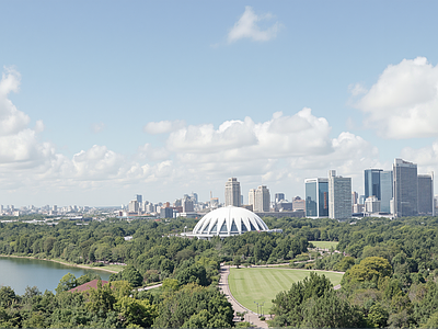 现代城市背景