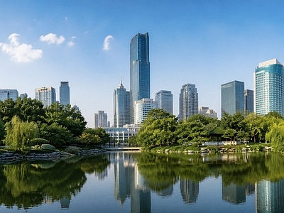 现代城市背景