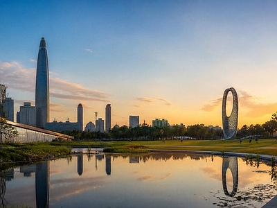现代城市背景