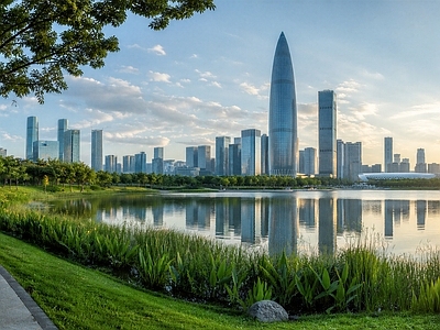 现代城市背景