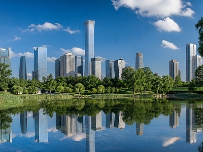现代城市背景
