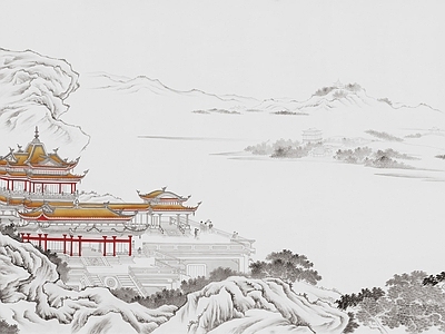 新中式山水