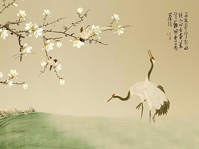 新中式花鸟壁纸