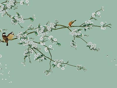 中式花鸟壁纸