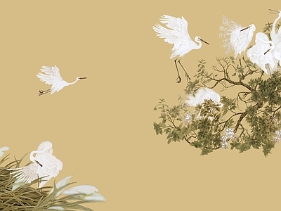 中式花鸟壁纸
