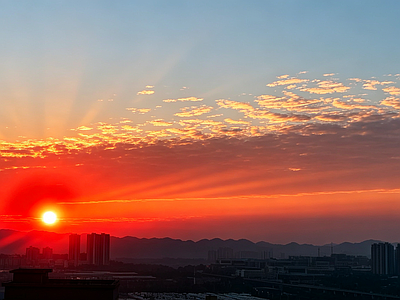 户外HDR 夕阳